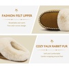 image:imageKuaiLu Womens Memory Foam Moccasin Slippers Plush House Comfy Warm Shoes  Cozy Fluff Cushioned Lightweight Bedroom PantuflasDaily Footwear for Garden Walking ampQuick Outdoor Errands US511Khaki