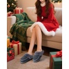 image:imageKuaiLu Womens Memory Foam Moccasin Slippers Plush House Comfy Warm Shoes  Cozy Fluff Cushioned Lightweight Bedroom PantuflasDaily Footwear for Garden Walking ampQuick Outdoor Errands US511Grey