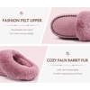 image:imageKuaiLu Womens Memory Foam Moccasin Slippers Plush House Comfy Warm Shoes  Cozy Fluff Cushioned Lightweight Bedroom PantuflasDaily Footwear for Garden Walking ampQuick Outdoor Errands US511Pink
