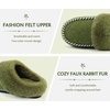 image:imageKuaiLu Womens Memory Foam Moccasin Slippers Plush House Comfy Warm Shoes  Cozy Fluff Cushioned Lightweight Bedroom PantuflasDaily Footwear for Garden Walking ampQuick Outdoor Errands US511Green