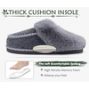 image:imageKuaiLu Womens Memory Foam Moccasin Slippers Plush House Comfy Warm Shoes  Cozy Fluff Cushioned Lightweight Bedroom PantuflasDaily Footwear for Garden Walking ampQuick Outdoor Errands US511Grey