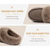 image:imageKuaiLu Womens Memory Foam Moccasin Slippers Plush House Comfy Warm Shoes  Cozy Fluff Cushioned Lightweight Bedroom PantuflasDaily Footwear for Garden Walking ampQuick Outdoor Errands US511Light Brown
