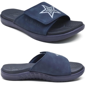 image:imageKuaiLu Mens Athletic Slides Wide Adjustable Arch Support Sport Sandals  Soft Cushioned Open Toe Summer Slippers for Plantar Fasciitis Slip On House Shoes Indoor OutdoorDark Blue