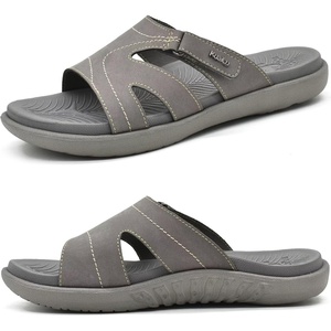 image:imageKuaiLu Womens Fashion Orthotic Slides Arch Support Slip On Walking Sandals  Ladies Lightweight Athletic Yoga Mat Thick Cushion Slippers Sandals With Comfortable Plantar FasciitisGrey