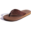 image:imageKuaiLu Mens Rubber Flip Flops with Comfortable Arch Support Summer Beach  Yoga Mat Cushion Walking Thong Sandals Slip On Indoor OutdoorBrownish