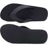 image:imageKuaiLu Mens Rubber Flip Flops with Comfortable Arch Support Summer Beach  Yoga Mat Cushion Walking Thong Sandals Slip On Indoor OutdoorDull Black
