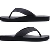 image:imageKuaiLu Mens Rubber Flip Flops with Comfortable Arch Support Summer Beach  Yoga Mat Cushion Walking Thong Sandals Slip On Indoor OutdoorDull Black