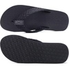 image:imageKuaiLu Mens Rubber Flip Flops with Comfortable Arch Support Summer Beach  Yoga Mat Cushion Walking Thong Sandals Slip On Indoor OutdoorLight Black