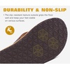 image:imageKuaiLu Mens Rubber Flip Flops with Comfortable Arch Support Summer Beach  Yoga Mat Cushion Walking Thong Sandals Slip On Indoor OutdoorLight Brown