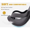 image:imageKuaiLu Mens Rubber Flip Flops with Comfortable Arch Support Summer Beach  Yoga Mat Cushion Walking Thong Sandals Slip On Indoor OutdoorLight Grey