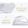 image:imageKuaiLu Flip Flops for Women with Arch Support Summer Beach Thong SandalsAll White