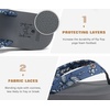 image:imageKuaiLu Flip Flops for Women with Arch Support Summer Beach Thong SandalsBlue Grey