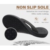 image:imageKuaiLu Mens Flip Flops Comfortable Arch Support Waterproof Thong SandalsBlack