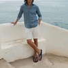 image:imageKuaiLu Mens Flip Flops Comfortable Arch Support Waterproof Thong SandalsBlue