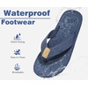 image:imageKuaiLu Mens Flip Flops Comfortable Arch Support Waterproof Thong SandalsBlue