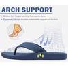 image:imageKuaiLu Mens Flip Flops Comfortable Arch Support Waterproof Thong SandalsBlue