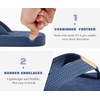 image:imageKuaiLu Mens Flip Flops Comfortable Arch Support Waterproof Thong SandalsBlue