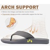 image:imageKuaiLu Mens Flip Flops Comfortable Arch Support Waterproof Thong SandalsGrey