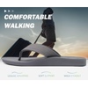 image:imageKuaiLu Mens Flip Flops Comfortable Arch Support Waterproof Thong SandalsGrey