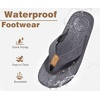 image:imageKuaiLu Mens Flip Flops Comfortable Arch Support Waterproof Thong SandalsGrey