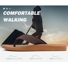 image:imageKuaiLu Mens Flip Flops Comfortable Arch Support Waterproof Thong SandalsKhaki