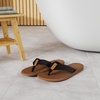 image:imageKuaiLu Mens Flip Flops Comfortable Arch Support Waterproof Thong SandalsKhaki