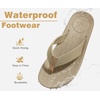 image:imageKuaiLu Mens Flip Flops Comfortable Arch Support Waterproof Thong SandalsNatural
