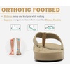image:imageKuaiLu Mens Flip Flops Comfortable Arch Support Waterproof Thong SandalsNatural