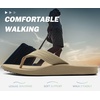 image:imageKuaiLu Mens Flip Flops Comfortable Arch Support Waterproof Thong SandalsNatural