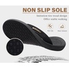 image:imageKuaiLu Mens Flip Flops Comfortable Arch Support Waterproof Thong SandalsPublack