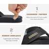 image:imageKuaiLu Mens Flip Flops Comfortable Arch Support Waterproof Thong SandalsPublack