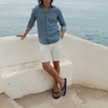 image:imageKuaiLu Mens Flip Flops Comfortable Arch Support Waterproof Thong SandalsPublue