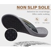 image:imageKuaiLu Mens Flip Flops Comfortable Arch Support Waterproof Thong SandalsPugrey