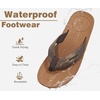 image:imageKuaiLu Mens Flip Flops Comfortable Arch Support Waterproof Thong SandalsPukhaki