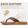 image:imageKuaiLu Mens Flip Flops Comfortable Arch Support Waterproof Thong SandalsPukhaki