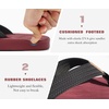 image:imageKuaiLu Mens Flip Flops Comfortable Arch Support Waterproof Thong SandalsWine