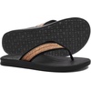 image:imageKuaiLu Mens Flip Flops Comfortable Arch Support Waterproof Thong SandalsWoodlike Black