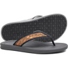 image:imageKuaiLu Mens Flip Flops Comfortable Arch Support Waterproof Thong SandalsWoodlike Grey