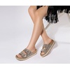 image:imageKuaiLu Womens Bling Sandals with Arch Support Orthopedic Rhinestones SlidesBeige