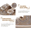 image:imageKuaiLu Womens Bling Sandals with Arch Support Orthopedic Rhinestones SlidesBeige