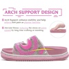 image:imageKuaiLu Womens Bling Sandals with Arch Support Orthopedic Rhinestones SlidesPink
