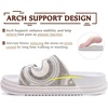 image:imageKuaiLu Womens Bling Sandals with Arch Support Orthopedic Rhinestones SlidesWhite