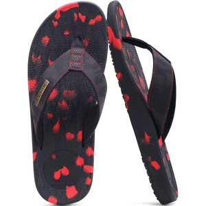 image:imageKuaiLu Mens Flip Flops Comfortable Arch Support Waterproof Thong SandalsCamoblackred