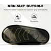 image:imageKuaiLu Mens House Memory Foam Scuff Slippers Felt BlendLining Home ShoesFelt Black