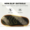 image:imageKuaiLu Mens House Memory Foam Scuff Slippers Felt BlendLining Home ShoesFelt Brown
