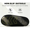 image:imageKuaiLu Mens House Memory Foam Scuff Slippers Felt BlendLining Home ShoesFelt Dark Grey