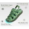image:imageKuaiLu Orthopedic Closed Toe Sandals For Womens Athletic Outdoor WalkingGreenchoose One Size Larger