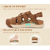 image:imageKuaiLu Orthopedic Closed Toe Sandals For Womens Athletic Outdoor WalkingKhakichoose One Size Larger