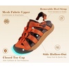 image:imageKuaiLu Orthopedic Closed Toe Sandals For Womens Athletic Outdoor WalkingOrange Brownchoose One Size Larger