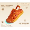 image:imageKuaiLu Orthopedic Closed Toe Sandals For Womens Athletic Outdoor WalkingOrange Yellowchoose One Size Larger